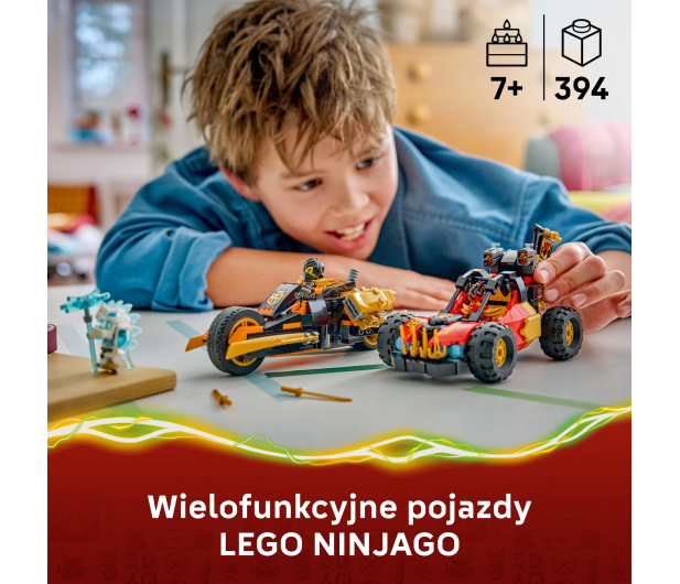 LEGO NINJAGO 71864 Wielofunkcyjne pojazdy Kaia i Cole’a - 1529845 - zdjęcie 4